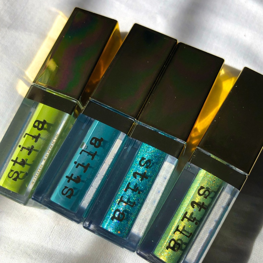 Stila Double Dip suede shade Glitter and Glow liquid Shadows